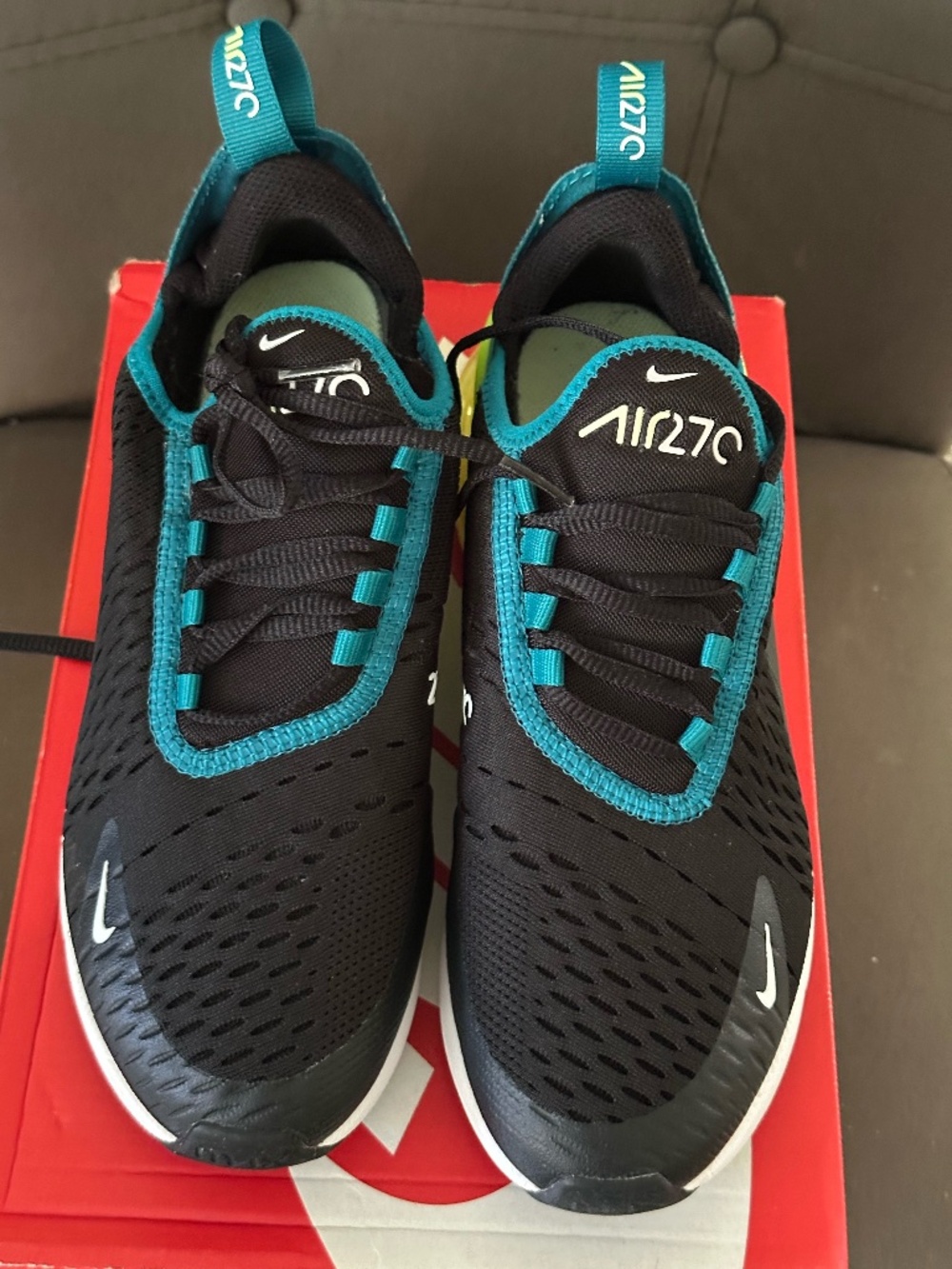 Nike Air Max 270 Sneakers Black, White & Spruce